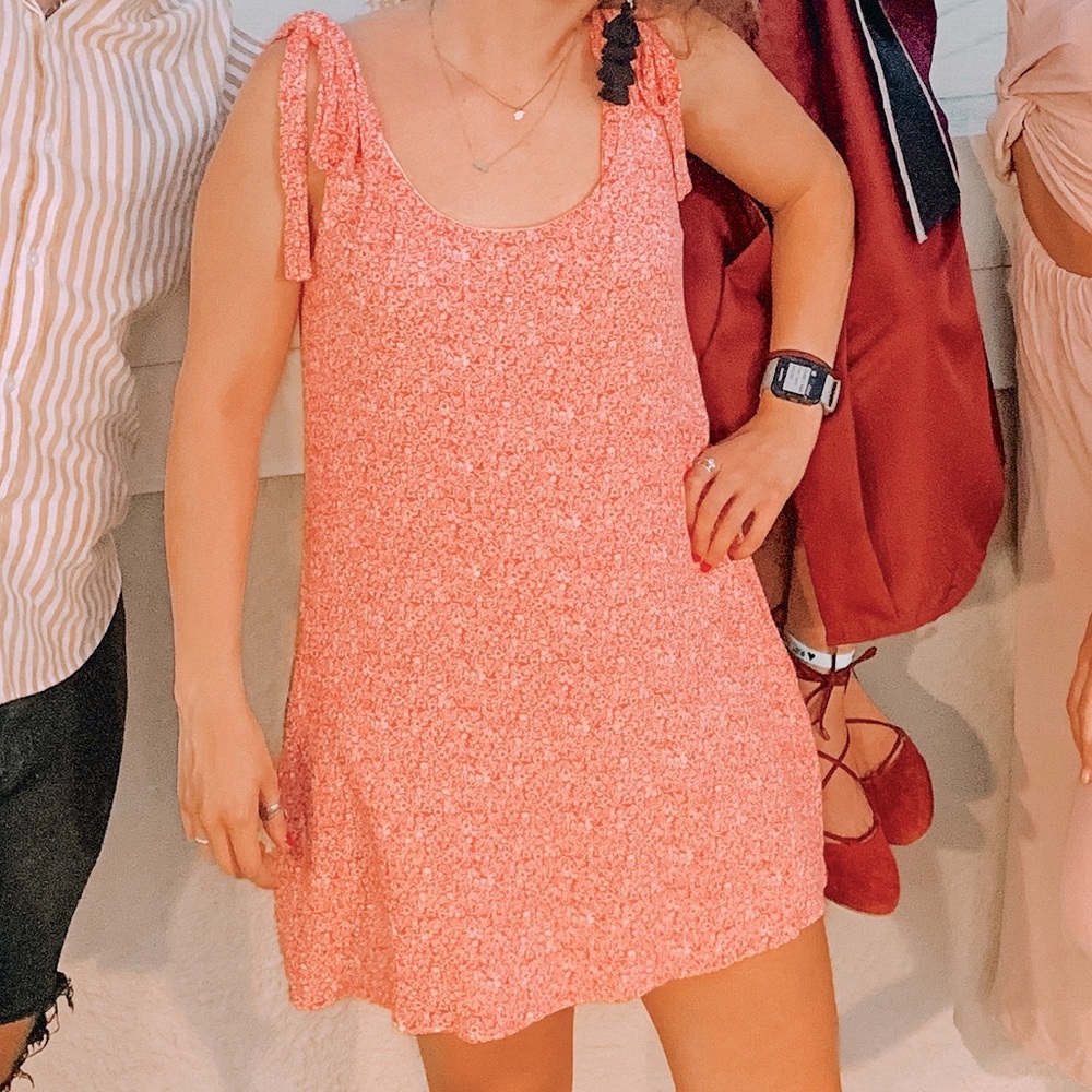 Red and white tie strap dress from Red Dress